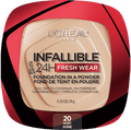 لوريال بودرة انَفالابيل فريش وير من لوريال باريس (L'Oréal Paris Infallible 24H Fresh Wear Foundation in a Powder - 9 g) - 20 Ivory 291
