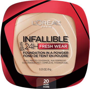 لوريال بودرة انَفالابيل فريش وير من لوريال باريس (L'Oréal Paris Infallible 24H Fresh Wear Foundation in a Powder - 9 g) - 20 Ivory 291
