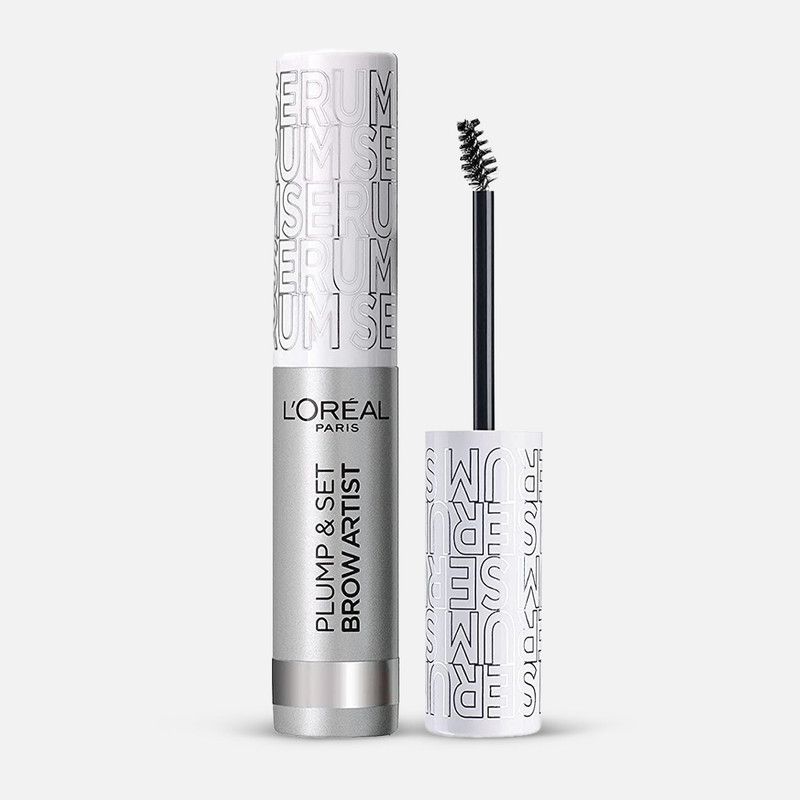 لوريال باريس مسكارة جل للحواجب براو ارتيست بلومب اند سيت من لوريال باريس (L'Oréal Paris Brow Artist Plump & Set Mascara - 5 ml) - 000 Transparent