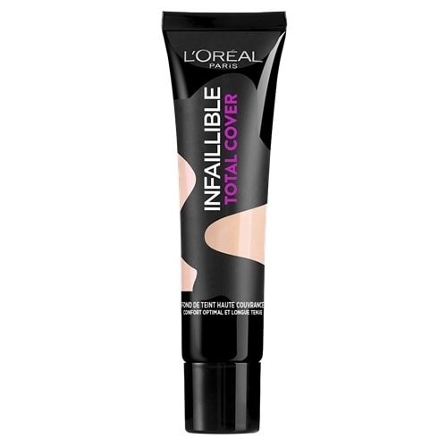 لوريال ميك اب توتال كوفر 13 Beige Rose من لوريال باريس (L'Oréal Paris Infallible Total Cover Foundation - 13 Beige Rose - 35 g)